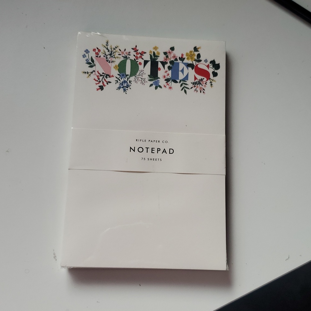 Rifle Paper Co. Floral Notes Blank Notepad - Sealed in Package